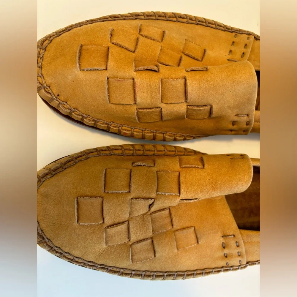 FINAL! NWOT! MEN’S GENUINE LEATHER SUEDE WHIP STITCHED MOCCASIN LOAFER SHOES - Picture 5 of 9